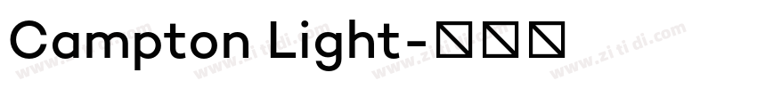 Campton Light字体转换